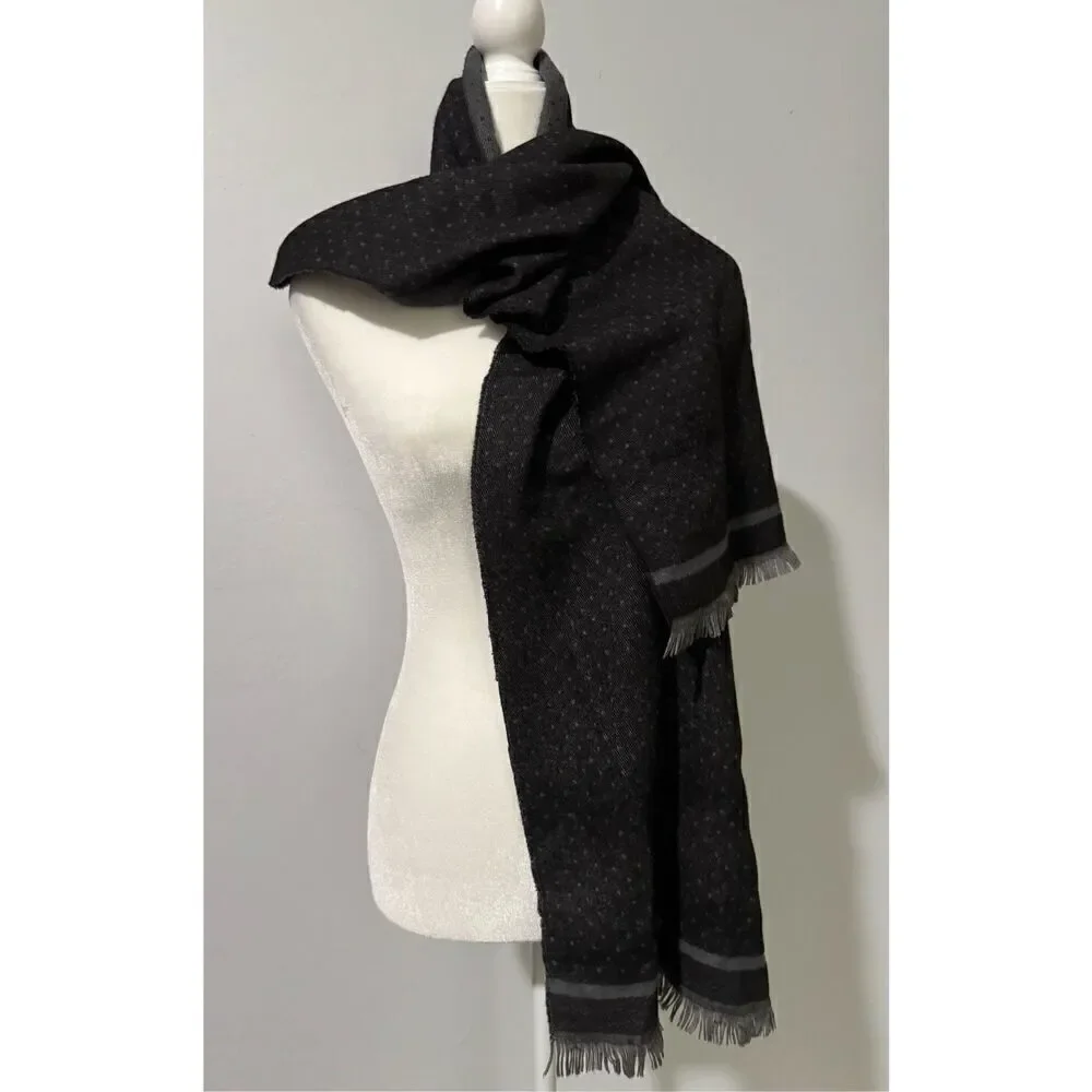 Giovanni Pico Della scarve polka dot black